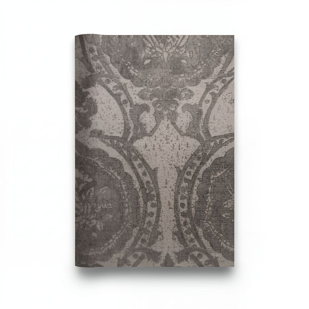 Italian Wallpaper 10 m x 0.73 m, Dark Beige Color, Model 310015