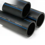 أنابيب HDPE السعودي  PE 100 ضغط 16 بار قطر خارجي 355 مم سمك 32.2 مم لون اسود