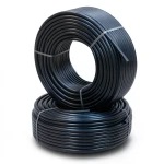 أنابيب HDPE PE 100 ضغط 16 بار قطر 90 مم سمك 8.2 مم لون أسود