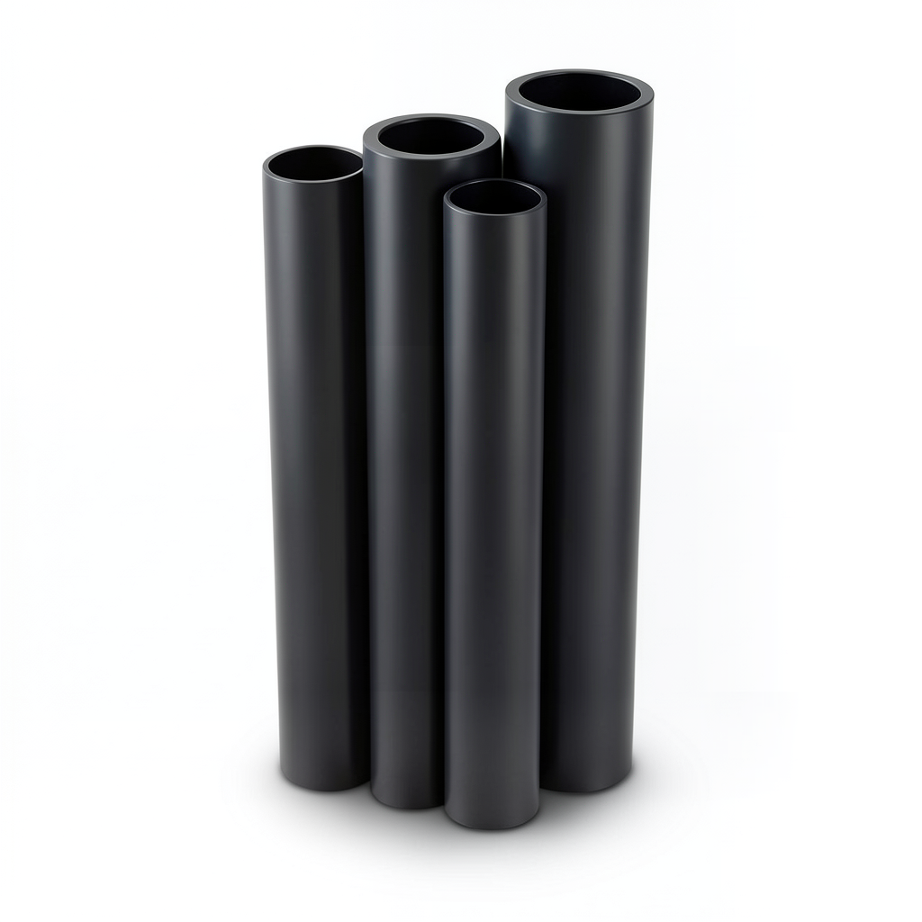 HDPE Pipes PE 63 Pressure 10 Bar 400 mm Diameter 36.3 mm Thickness Black