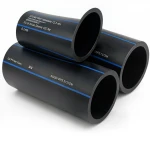 أنابيب HDPE السعودي PE 100 ضغط 6 بار قطر خارجي 400 مم سمك 15.3 مم لون اسود
