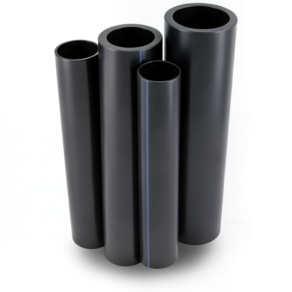 Al-Rajhi HDPE Pipes PE 63 Pressure 10 Bar Outside Diameter 560 mm Thickness 50.8 mm Black
