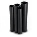 مواسير HDPE بولي ايثيلين عالي الكثافة PE 63 ضغط 10 بار قطر خارجي 630 مم سمك 57.2 مم لون أسود