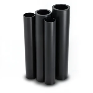 HDPE Pipes PE 63 Pressure 10 Bar Outside Diameter 630 mm Thickness 57.2 mm Black