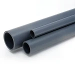 مواسير UPVC ضغط 15 بار مقاس 2 إنش سمك 3.9 مم لون رمادي غامق