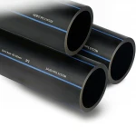 أنابيب HDPE السعودي PE 100 ضغط 16 بار قطر خارجي 400 مم سمك 36.3 مم لون اسود