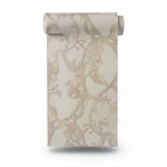 Classic Wall Covering Length 10m, Light Brown Color, Model Z80037