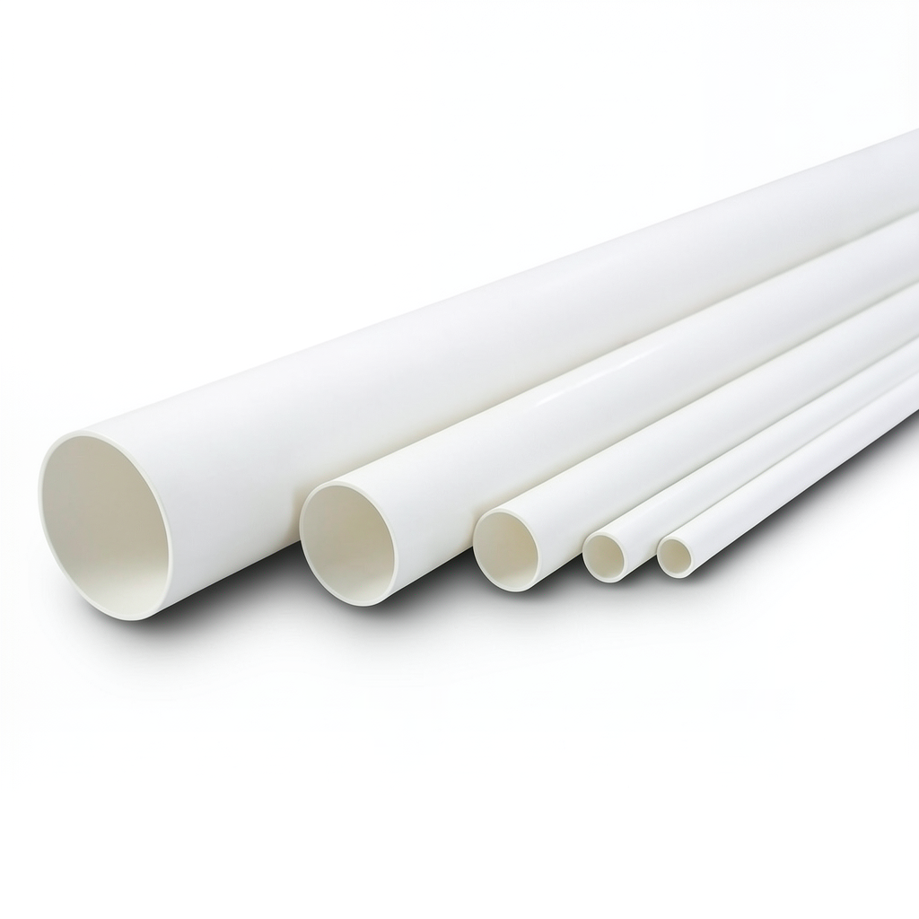 مواسير UPVC ضغط 13.8 بار مقاس 1 إنش سمك 1.6 مم أبيض