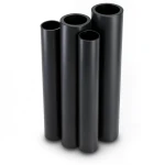 HDPE Pipes PE 63 Pressure 10 Bar Outside Diameter 200 mm Thickness 18.2 mm Black