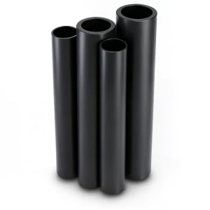 أنابيب HDPE PE 63 ضغط 10 بار قطر خارجي 200 مم سمك 18.2 مم لون أسود