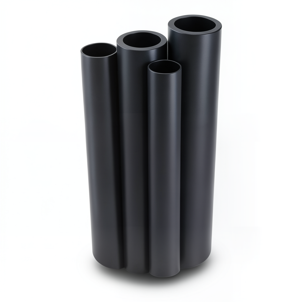 Al-Rajhi HDPE Pipe PE 63 Pressure 10 Bar OD 250 mm Thickness 22.7 mm Black