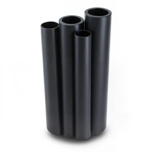 مواسير HDPE البولي ايثيلين الراجحي PE 63 ضغط 10 بار قطر خارجي 250 مم سمك 22.7 مم لون اسود