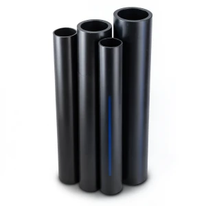 أنابيب HDPE PE 63 ضغط 10 بار قطر خارجي 280 مم سمك 25.4 مم أسود
