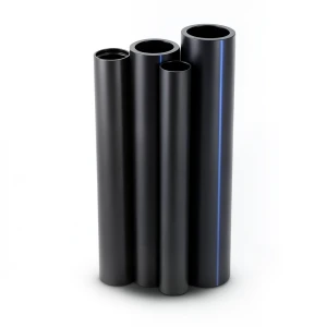 أنابيب HDPE PE 63 ضغط 10 بار قطر 315 مم سمك 28.6 مم لون أسود