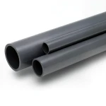 مواسير UPVC ضغط 15 بار مقاس ¼ 1 إنش سمك 2.7 مم لون رمادي غامق