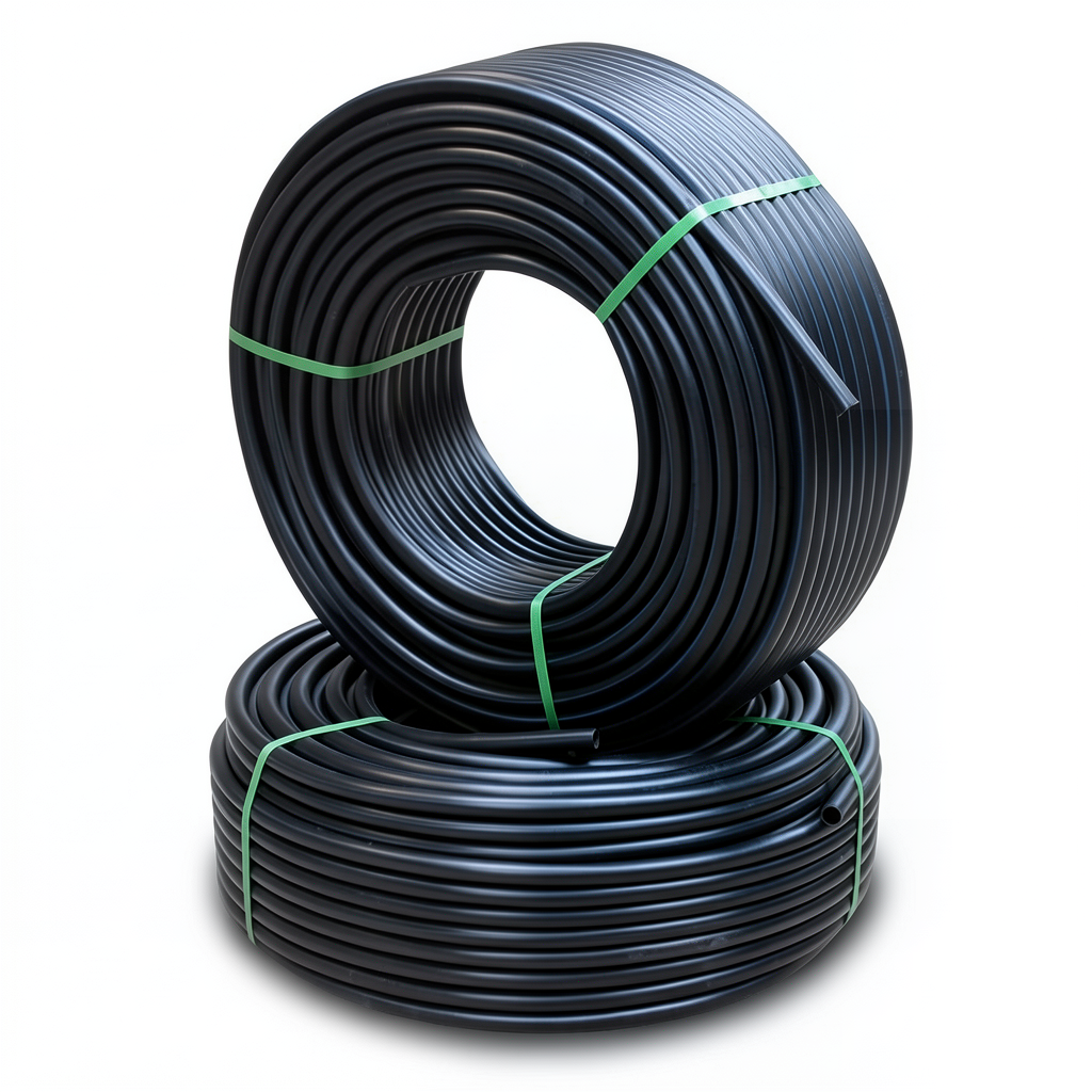 HDPE Pipes PE 100 Pressure 16 Bar 90 mm Diameter 8.2 mm Thickness Black
