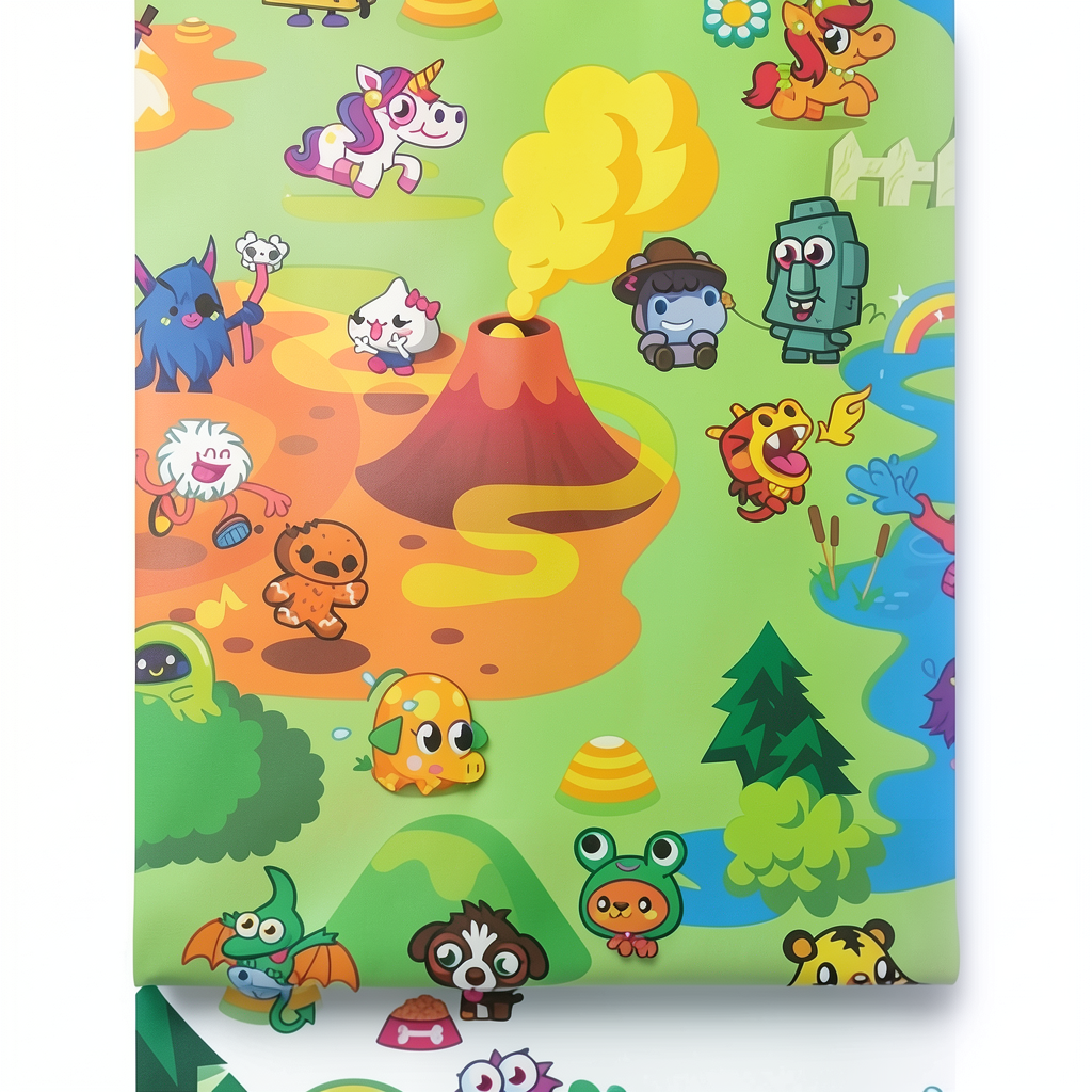 Youth and Children Wallpaper 10m x 0.53m Multicolor, Model 70241
