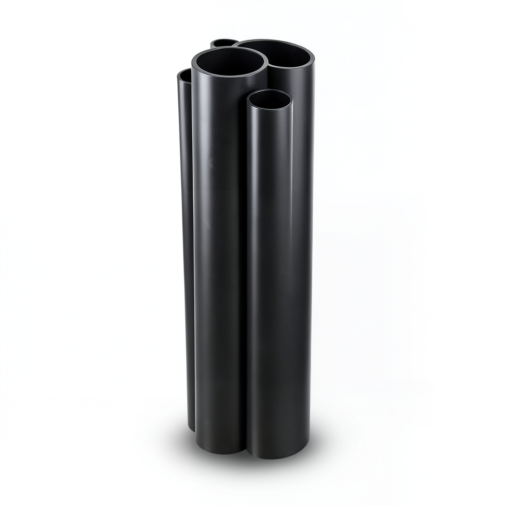 مواسير HDPE PE 63 ضغط 10 بار قطر 400 مم سمك 36.3 مم أسود