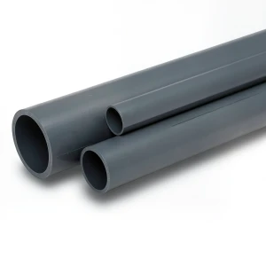 مواسير UPVC مقاس ½ 1 إنش سمك 3.7 مم لون رمادي غامق