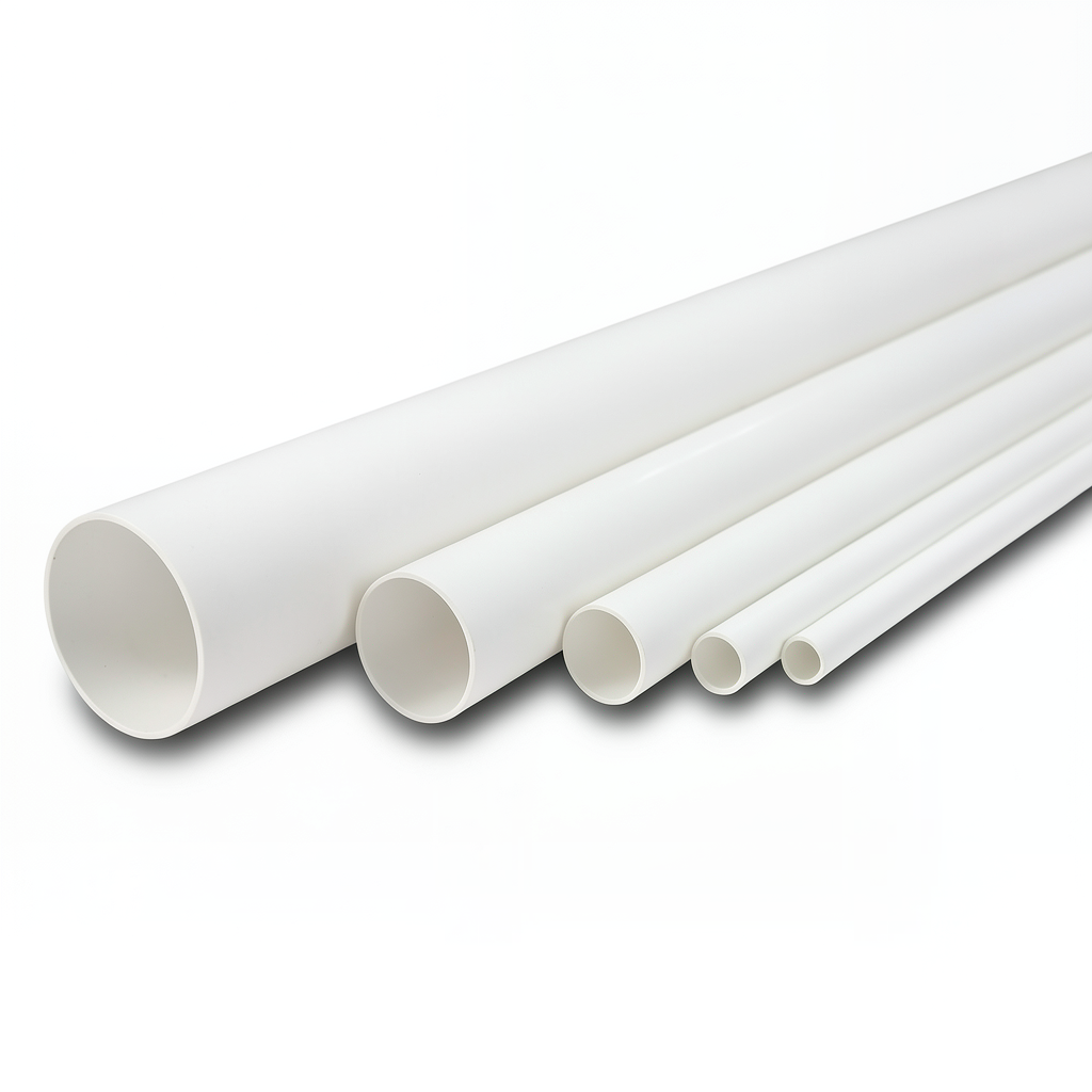 مواسير UPVC ضغط 13.8 بار مقاس 1 إنش سمك 1.6 مم أبيض