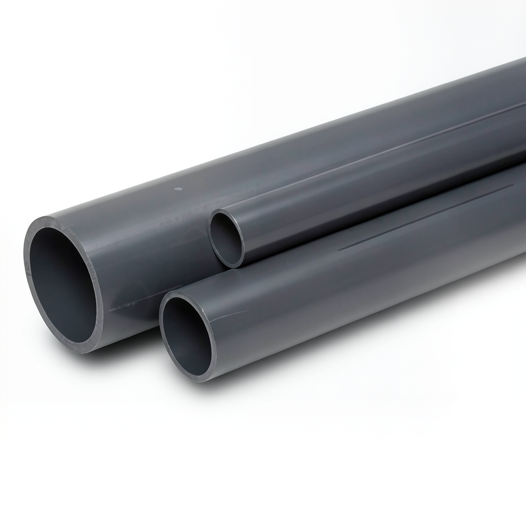 UPVC Pipes Size 1½ Inch Thickness 5.1 mm Dark Gray
