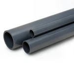 مواسير UPVC مقاس 2 إنش سمك 5.5 مم لون رمادي غامق