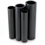 مواسير HDPE PE 63 ضغط 10 بار قطر خارجي 710 مم سمك 64.5 مم لون أسود
