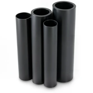 مواسير HDPE PE 63 ضغط 10 بار قطر خارجي 710 مم سمك 64.5 مم لون أسود