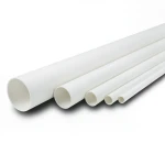 مواسير UPVC ضغط اسمي 17.2 بار قطر خارجي 1 إنش سمك 1.96 مم لون أبيض