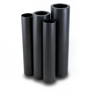 HDPE Pipes PE 63 Pressure 10 Bar Outside Diameter 200 mm Thickness 18.2 mm Black