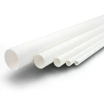 UPVC Pipes Nominal Pressure 21.7 Bar 1 inch Diameter 2.46 mm Thickness White