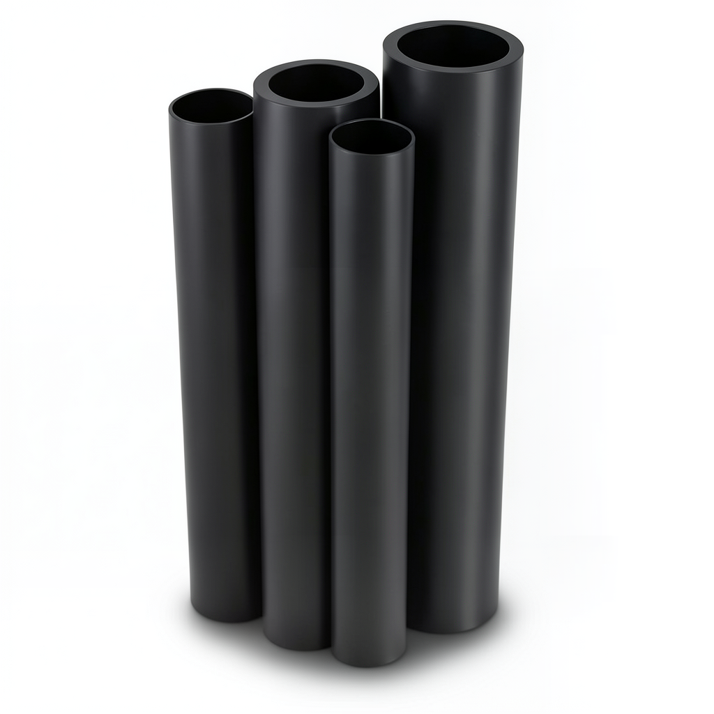 Al-Rajhi HDPE Pipes PE 63 Pressure 15.9 Bar Diameter 140 mm Thickness 19.2 mm Black