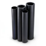 أنابيب HDPE الراجحي PE 63 ضغط 10 بار قطر 225 مم سمك 20.5 مم أسود