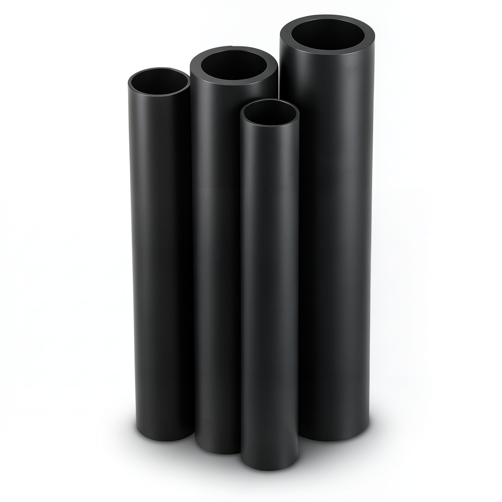 Al-Rajhi HDPE Pipe PE 63 Pressure 10 Bar OD 250 mm Thickness 22.7 mm Black