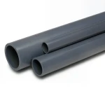 مواسير UPVC ضغط اسمي 6 بار مقاس 3 إنش سمك 2.9 مم لون رمادي غامق