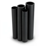 أنابيب HDPE PE 63 ضغط 10 بار قطر خارجي 280 مم سمك 25.4 مم أسود