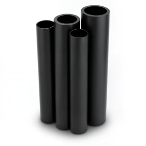 أنابيب HDPE PE 63 ضغط 10 بار قطر خارجي 280 مم سمك 25.4 مم أسود