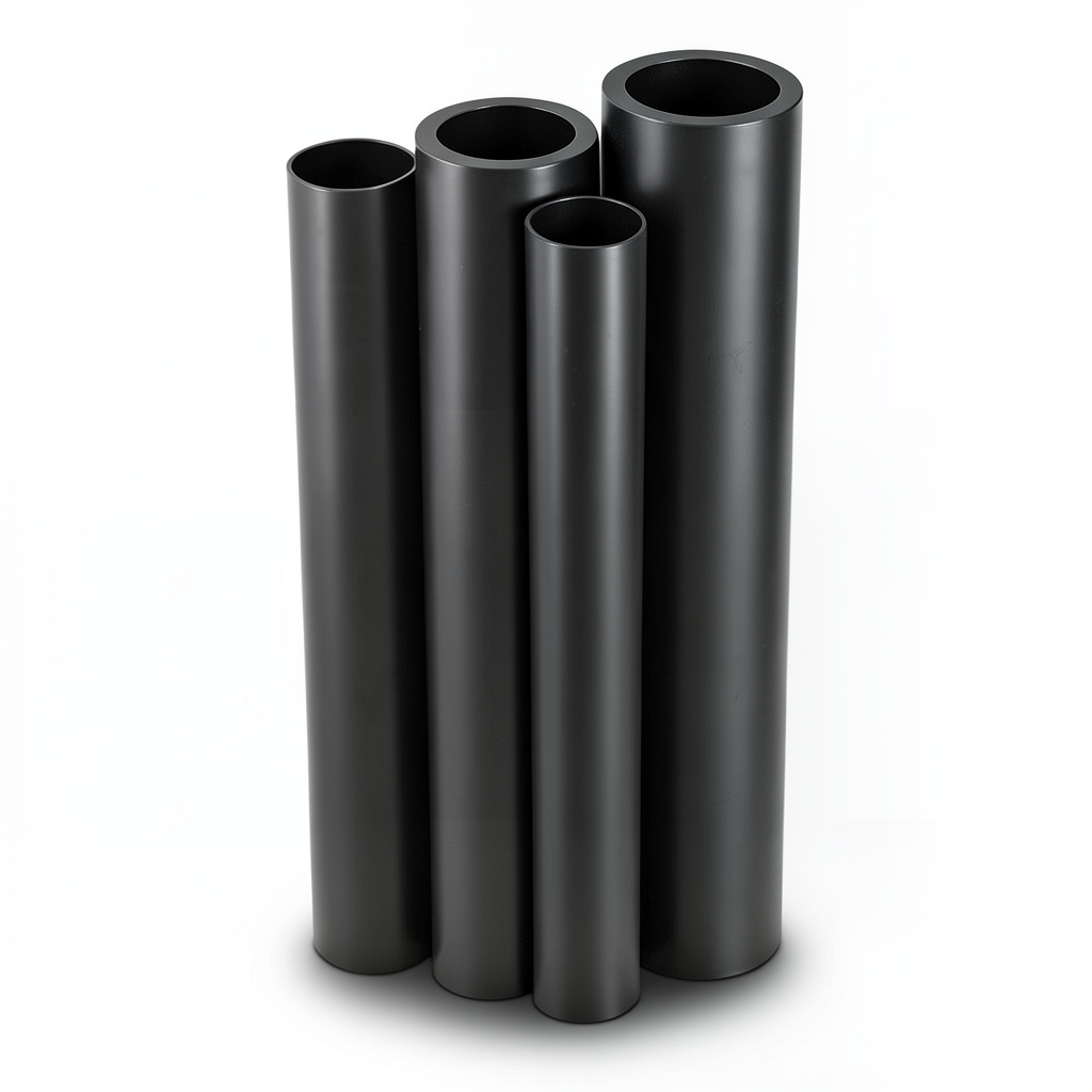 Al-Rajhi HDPE Pipes PE 63 Pressure 10 Bar Outside Diameter 355 mm Thickness 32.2 mm Black