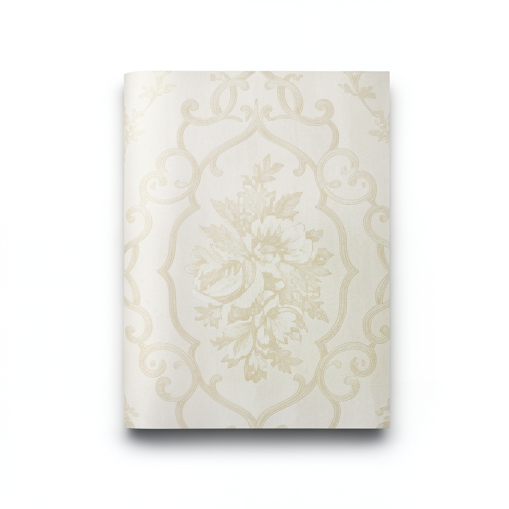 Italian Wallpaper 10m x 0.73m Light Beige, Model 27011