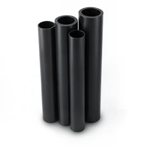 HDPE Pipes PE 63 Pressure 10 Bar 400 mm Diameter 36.3 mm Thickness Black