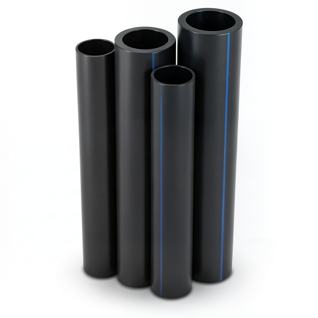 مواسير HDPE الراجحي PE 100 ضغط 16 بار قطر خارجي 140 مم سمك 12.7 مم لون اسود