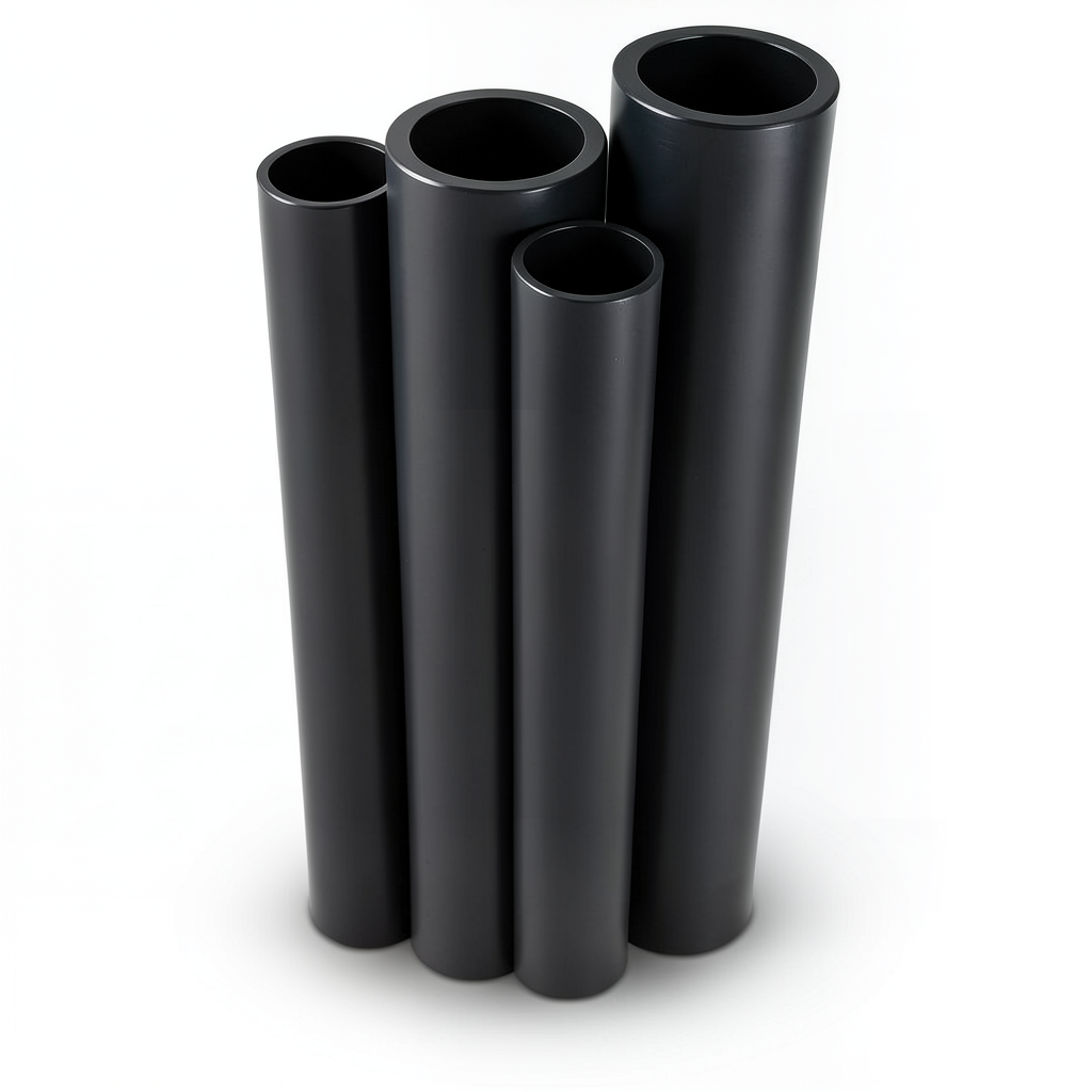 مواسير HDPE الراجحي PE 63 ضغط 15.9 بار قطر خارجي 160 مم سمك 21.9 مم لون أسود