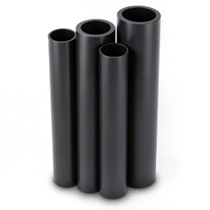 مواسير HDPE الراجحي PE 63 ضغط 15.9 بار قطر خارجي 200 مم سمك 27.4 مم لون أسود