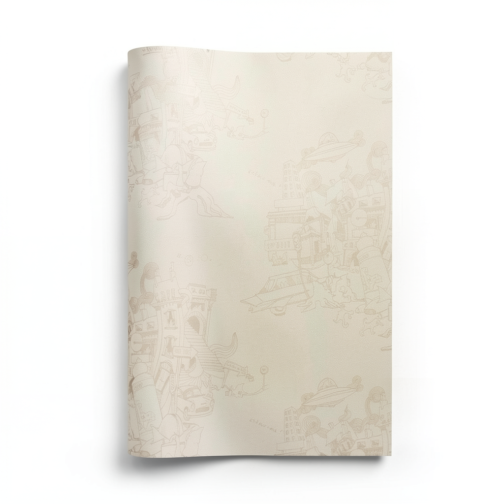 British Wall Covering Youth & Children 10m x 0.53m Light Beige