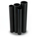 HDPE Pipes PE 63 Pressure 10 Bar Outside Diameter 710 mm Thickness 64.5 mm Black