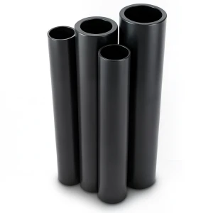 مواسير HDPE PE 63 ضغط 15.9 بار قطر 225 مم سمك 30.8 مم أسود