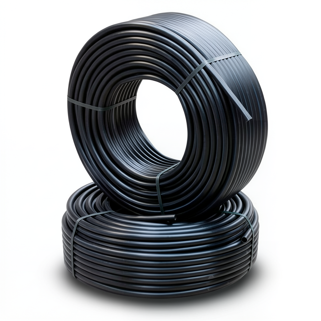 أنابيب HDPE PE 80 ضغط 12.5 بار قطر خارجي 125 مم سمك 11.4 مم لون أسود