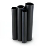 مواسير HDPE PE 63 ضغط 15.9 بار قطر 280 مم سمك 38.3 مم أسود