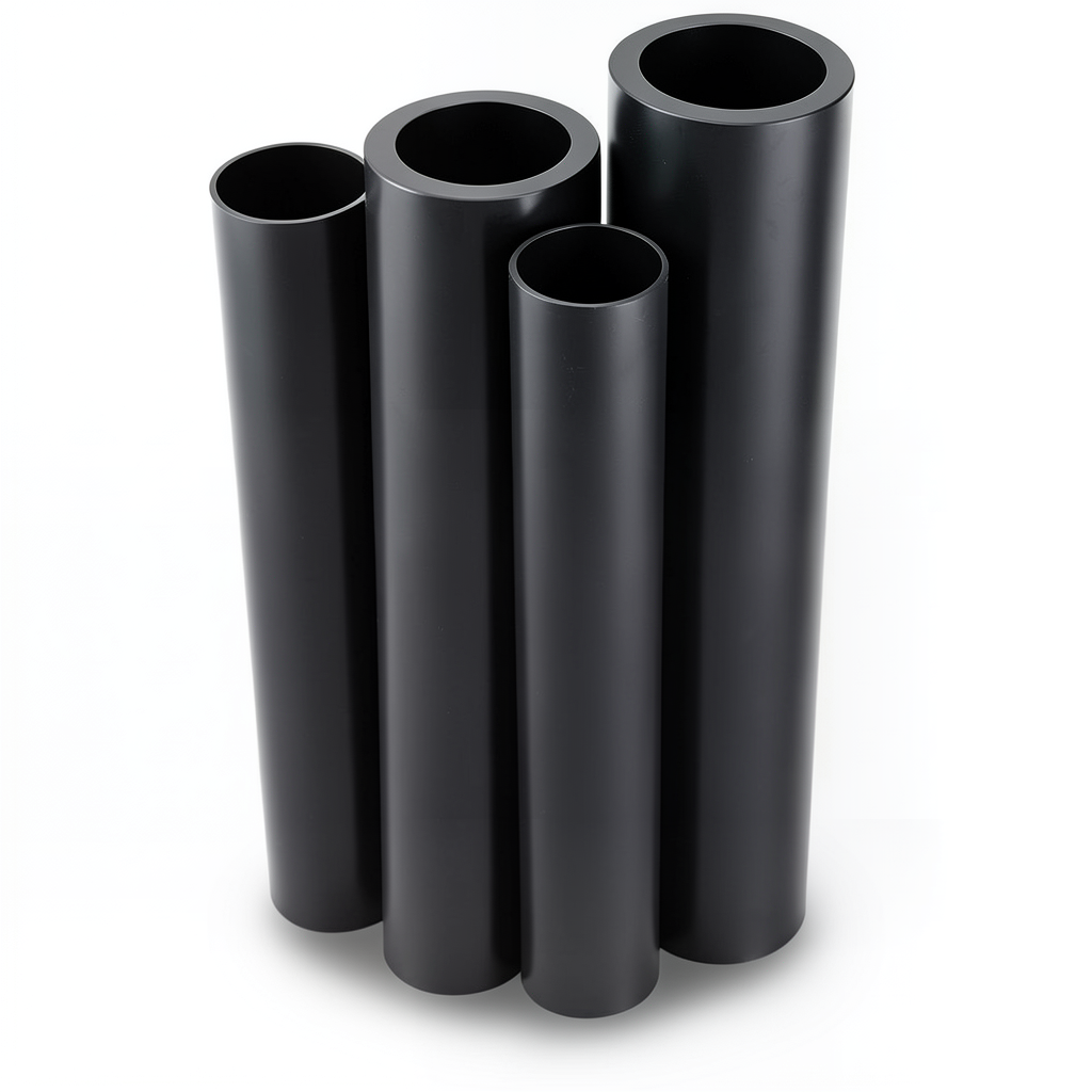 مواسير HDPE الراجحي PE 63 ضغط 15.9 بار قطر 140 مم سمك 19.2 مم لون أسود