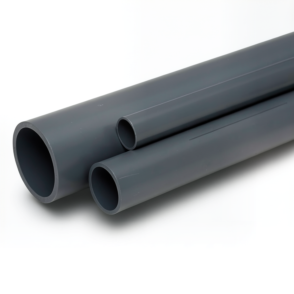 UPVC Pipes Size 1½ Inch Thickness 5.1 mm Dark Gray